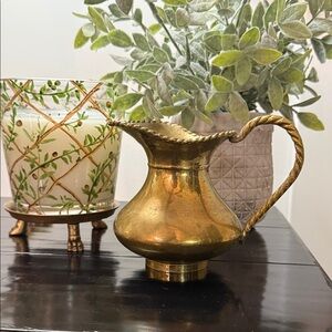 Vintage Small Brass Pitcher